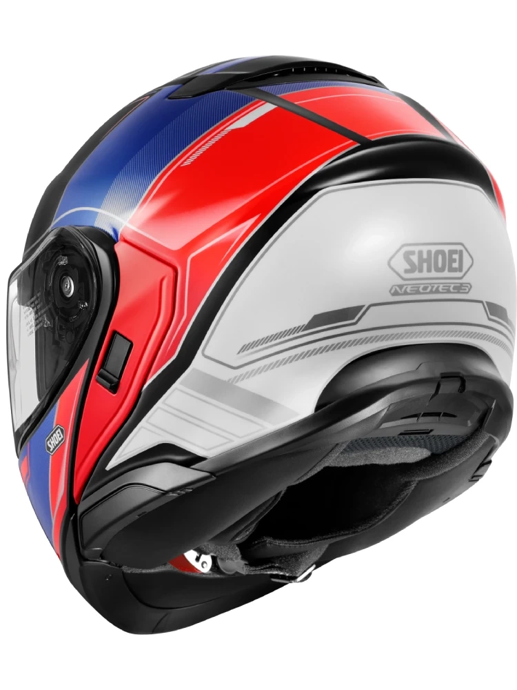 Kask szczękowy Shoei Neotec 3 Sharpen TC-10 niebiesko-czerwony