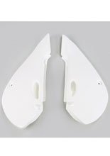 Osłony boczne tylne UFO do Kawasaki KX 65 (01-), KLX 110 (01-09) białe