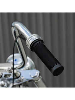 Manetki motocyklowe Biltwell Kung Fu TPV do kierownic o średnicy 22 [mm] czarne