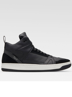 Buty motocyklowe XPD Moto-1 Leather Sneakers czarno-białe