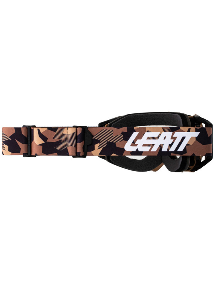 Gogle motocyklowe z przezroczystą szybą Leatt Velocity 5.5 Enduro 83 brązowe