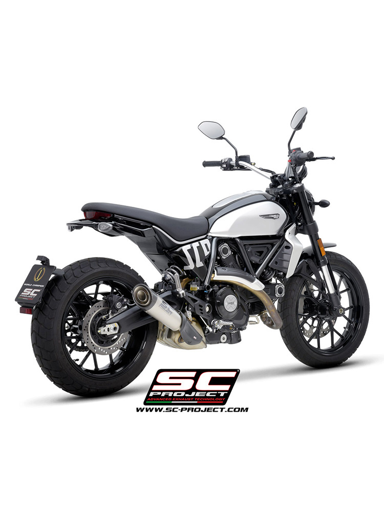 Tłumik motocyklowy SC-Project C1 Ducati Scrambler 800 (23-) tytan