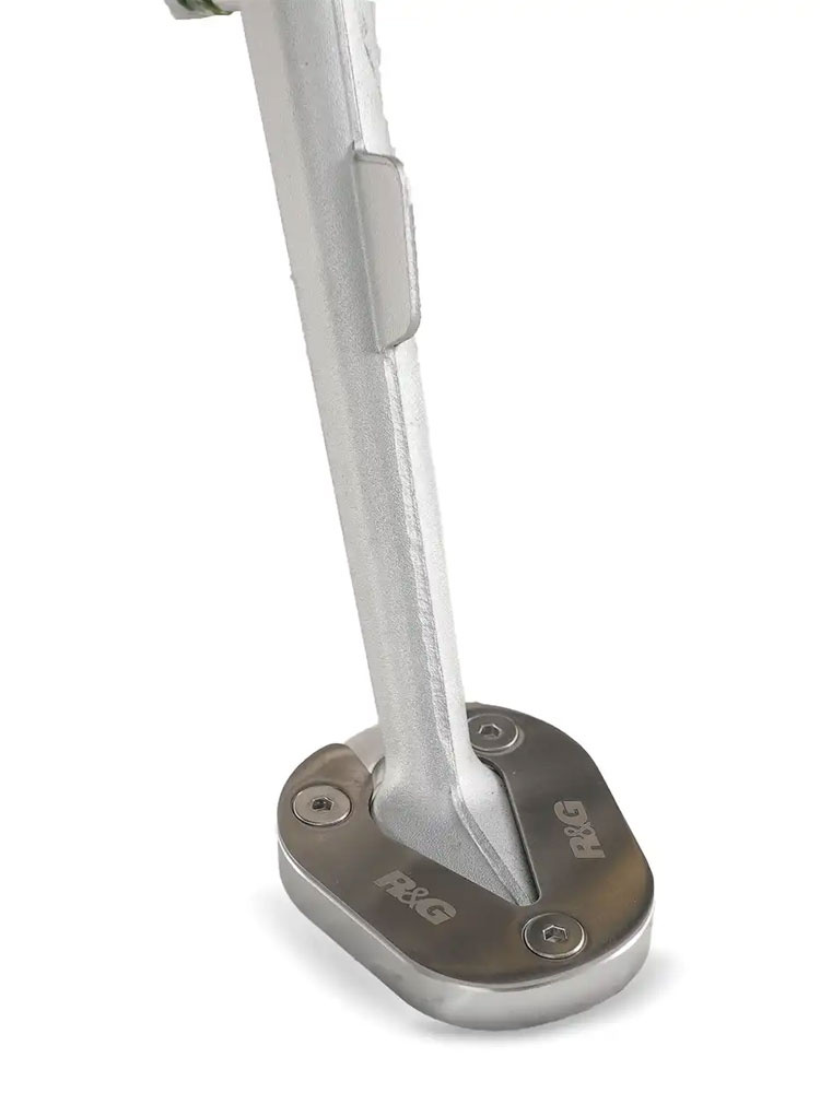 Poszerzenie stopki motocyklowej R&G BMW S 1000 RR (18-)/ M 1000 RR (21-24) srebrne
