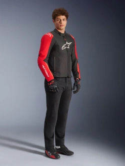 Kurtka motocyklowa tekstylna Alpinestars T-SPS V2 czarno-czerwono-szara