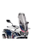 Szyba motocyklowa turystyczna z deflektorem Puig CRD 1000L Africa Twin (16-19)/ CRF 1000L Africa Twin Adventure Sports (18-19) lekko przeźroczysta