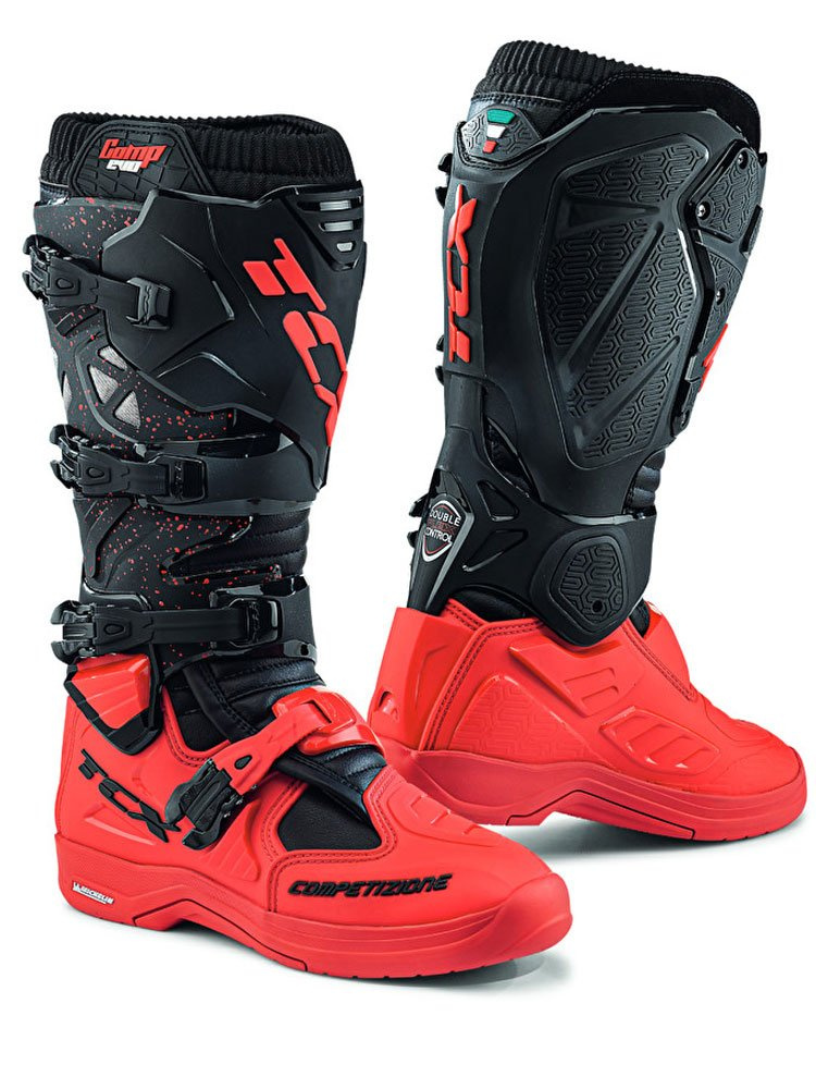 Buty enduro TCX Comp Evo 2 Michelin czerwono-czarne