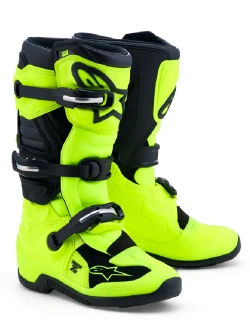 Buty enduro dziecięce Alpinestars MX Tech 7S czarno-żółte-fluo