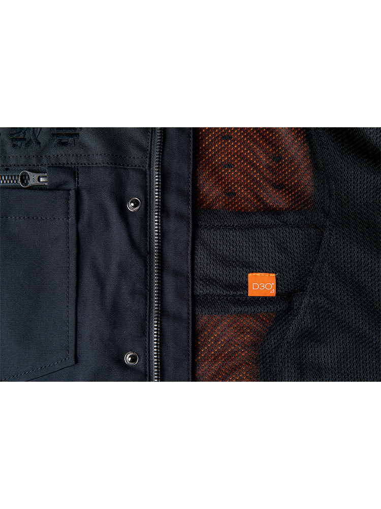 Kurtka motocyklowa tekstylna Icon Upstate Canvas National czarna