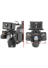Stelaż asymetrycznych kufrów bocznych Trekker Outback Monokey Cam-Side GIVI PL One-Fit BMW R 1300 GS Adventure (25-)