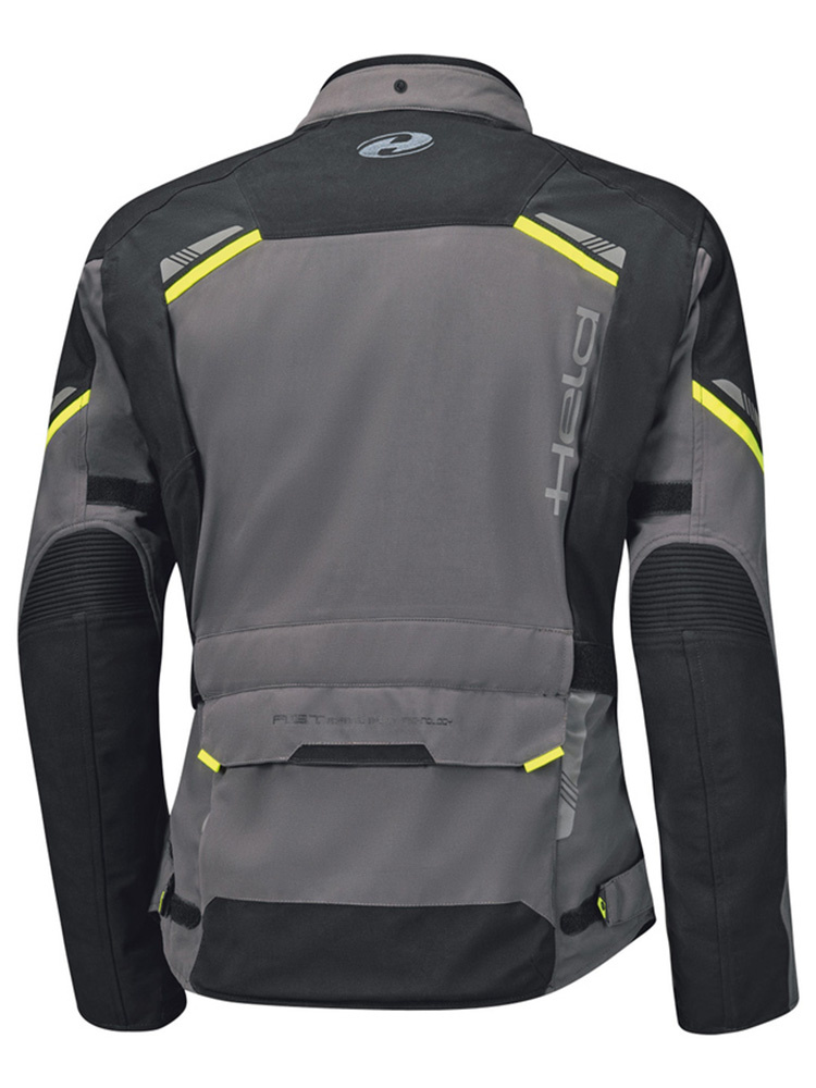 Kurtka motocyklowa tekstylna Held Lonborg Top czarno-szara