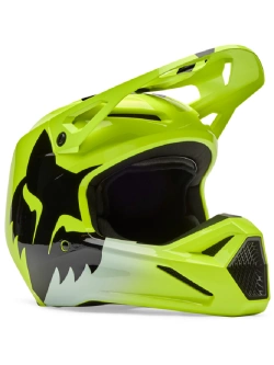 Kask enduro Fox V1 Shield czarny-fluo