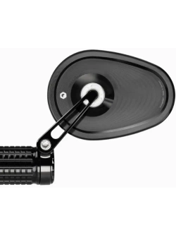 Lusterko motocyklowe uniwersalne Motogadget Mo.view Club aluminiowe, czarne [długość ramienia: 60 mm]