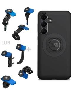 Zestaw na motocykl: etui MAG na telefon Samsung Galaxy S25FE (magnetyczne) + mocowanie Quad Lock