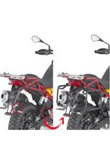 Stelaż kufrów bocznych Monokey GIVI PL One-Fit Moto Guzzi V85 TT (19-23)