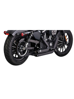 Pełny układ wydechowy Vance & Hines Shortshots Staggered do wybranych modeli Harleya Davidsona Czarny Mat
