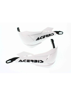Handbary uniwersalne Acerbis X-Factor z aluminowym rdzeniem czarno-białe [mocowanie w zestawie]