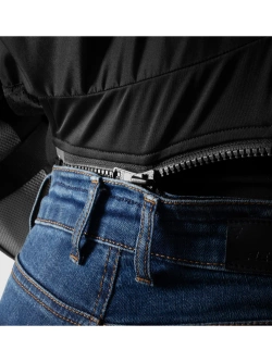 Jeansy motocyklowe damskie Rebelhorn Classic Mono niebieskie