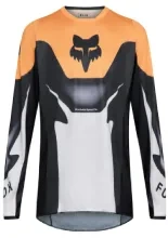 Bluza enduro Fox 180 Noble czarno-biało-pomarańczowa