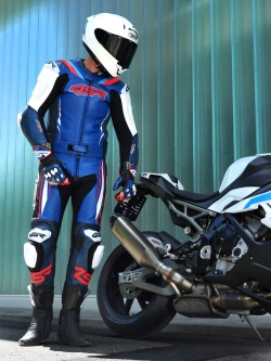 Kombinezon motocyklowy dwuczęściowy 4SR RR AR niebieski