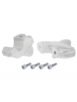 Podwyższenie kierownicy Hepco&Becker BMW R 1300 R (25-) [33 mm w górę, 21 mm w tył] srebrne