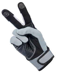 Rękawice cross Biltwell Baja szaro-czarne