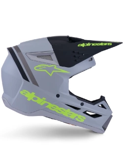 Kask enduro Alpinestars SM3 Radium szaro-czarny-fluo