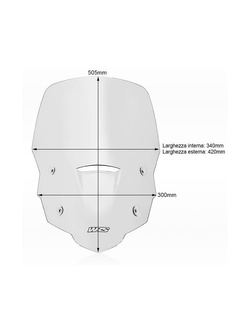 Szyba motocyklowa WRS Caponord Honda XL 750 Transalp (23-24) przezroczysta