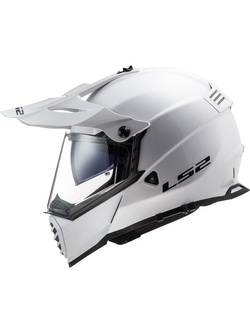 Kask enduro LS2 MX436 Pioneer Evo Solid biały