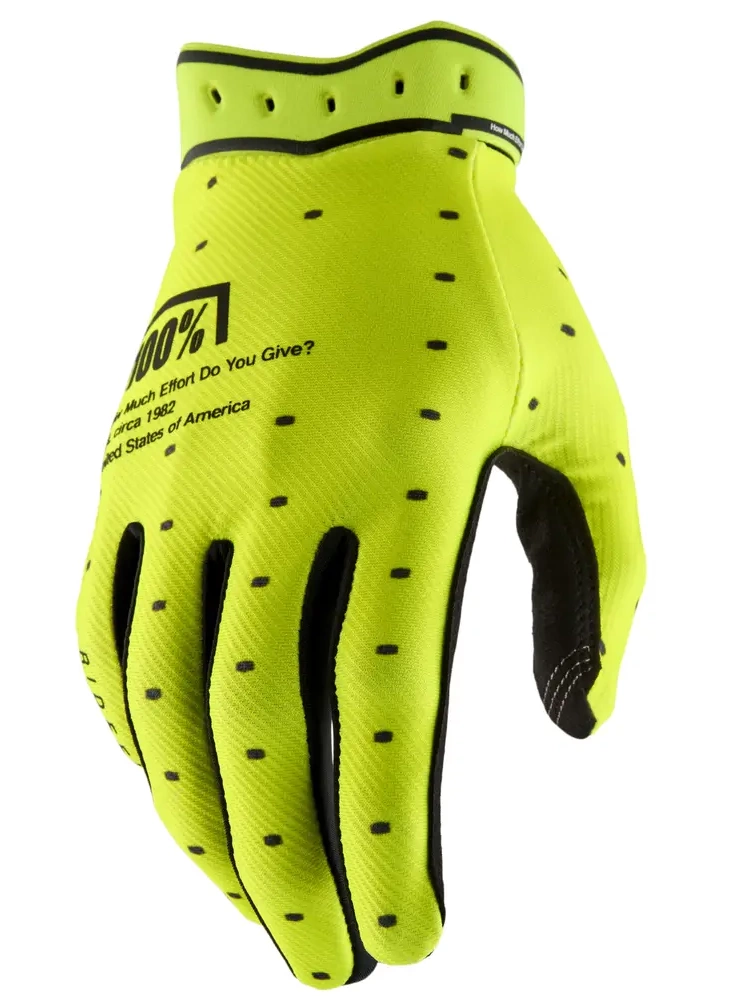 Rękawice cross 100% Ridefit fluo