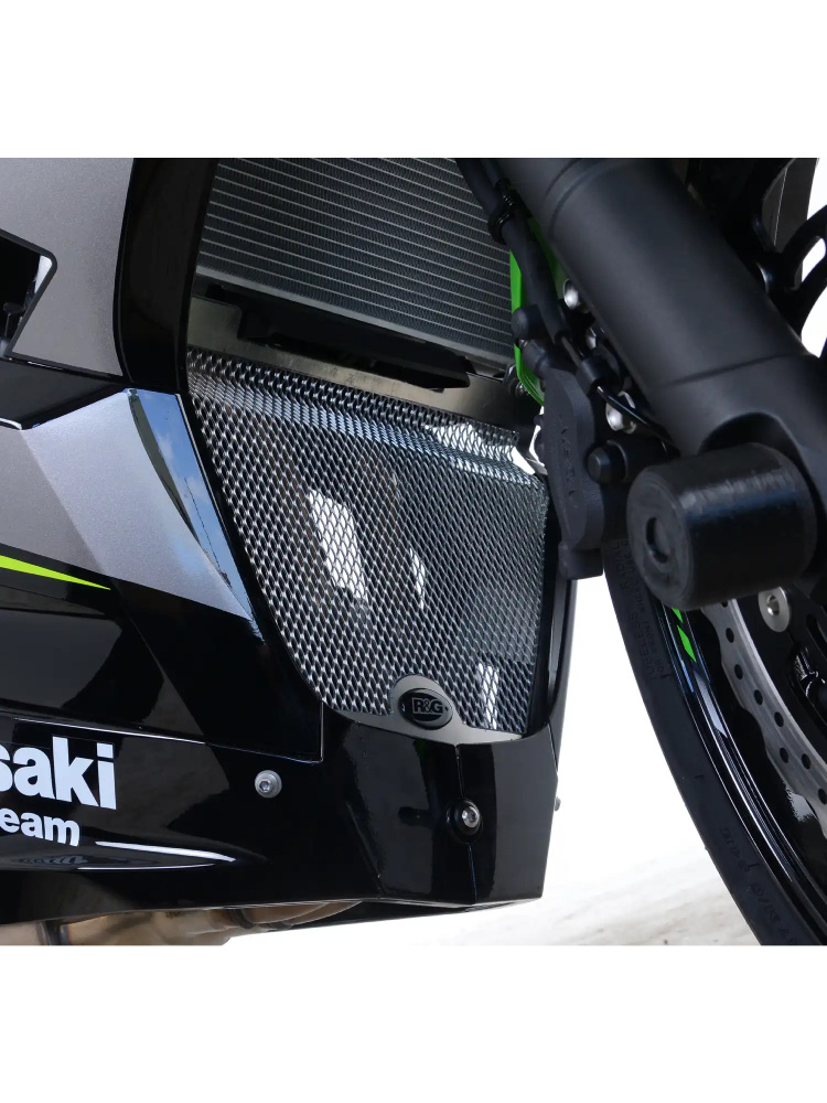 Osłona kolektorów wydechowych R&G Racing Kawasaki Ninja 250 (18-20)/ 400 (18-24) czarna