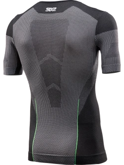 Koszulka termoaktywna z krótkim rękawem SIXS Breezy Touch V2 czarno-szara unisex