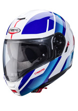 Kask szczękowy Caberg Levo X Manta biało-niebiesko-czerwony
