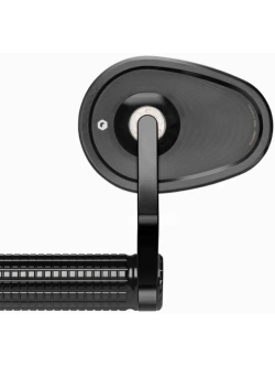 Lusterko motocyklowe uniwersalne Motogadget Mo.view Club aluminiowe, czarne [długość ramienia: 130 mm]