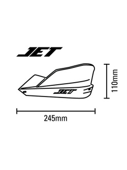 Handbary Barkbusters Jet + Zestaw montażowy handbarów do Hondy CT125 (20-) MSX125 Grom (14-20)/ Kawasaki Z125 Pro (16-) niebieskie