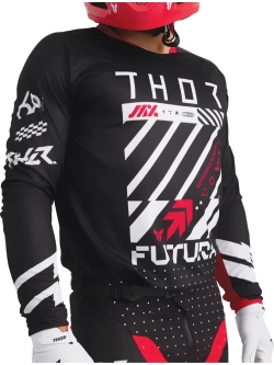 Bluza enduro Thor Launchmode Futura czarno-czerwona