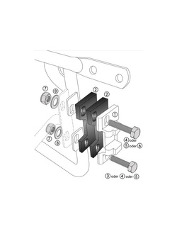 Adapter zamka Hepco&Becker z adapterem do stelaża kufra bocznego