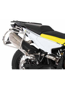 Zestaw: kufry boczne + stelaże Hepco&Becker Xplorer Cutout do Husqvarny Norden 901/Expedition (22-) srebrne