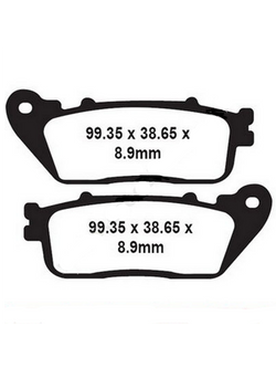 Klocki hamulcowe EBC FA381HH 103 x 48 x 10.9mm na tył
