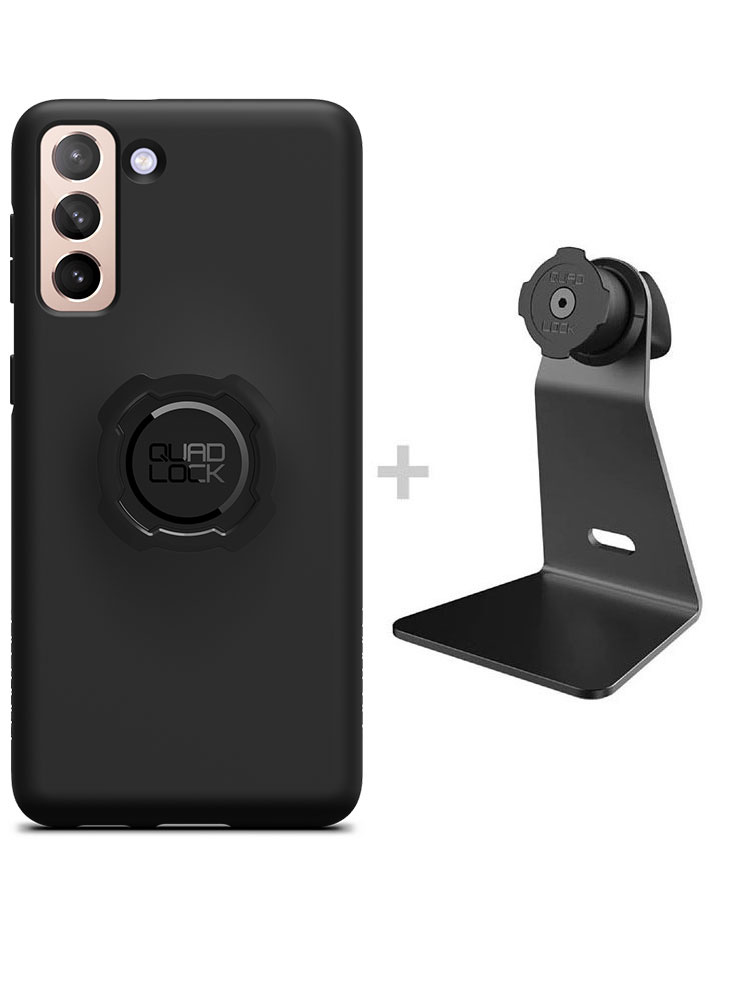 Zestaw na biurko: etui na telefon Samsung Galaxy S21+ + uchwyt Quad Lock