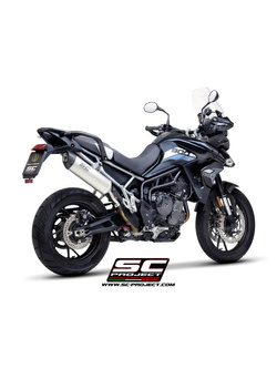 Tłumik SC-Project, Oval, Titanium / Carbon (Slip-On) - Triumph Tiger 900 [20-22]