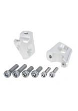 Podwyższenie kierownicy Hepco&Becker BMW R nineT Pure (17-23) [25 mm w górę, 23 mm w tył] srebrne