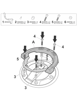 Mocowanie tankbagów Shad Click System BMW R 1300 GS (23-)/ R 1300 RT (26-)