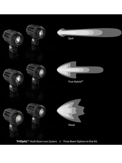 Zestaw LED DENALI 2.0 DM TriOptic Light z technologią DataDim + żółte soczewki