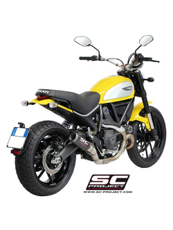 Tłumik SC-Project, CR-T Carbon / Titanium (Slip-on) - Ducati Scrambler 800 [15-16]