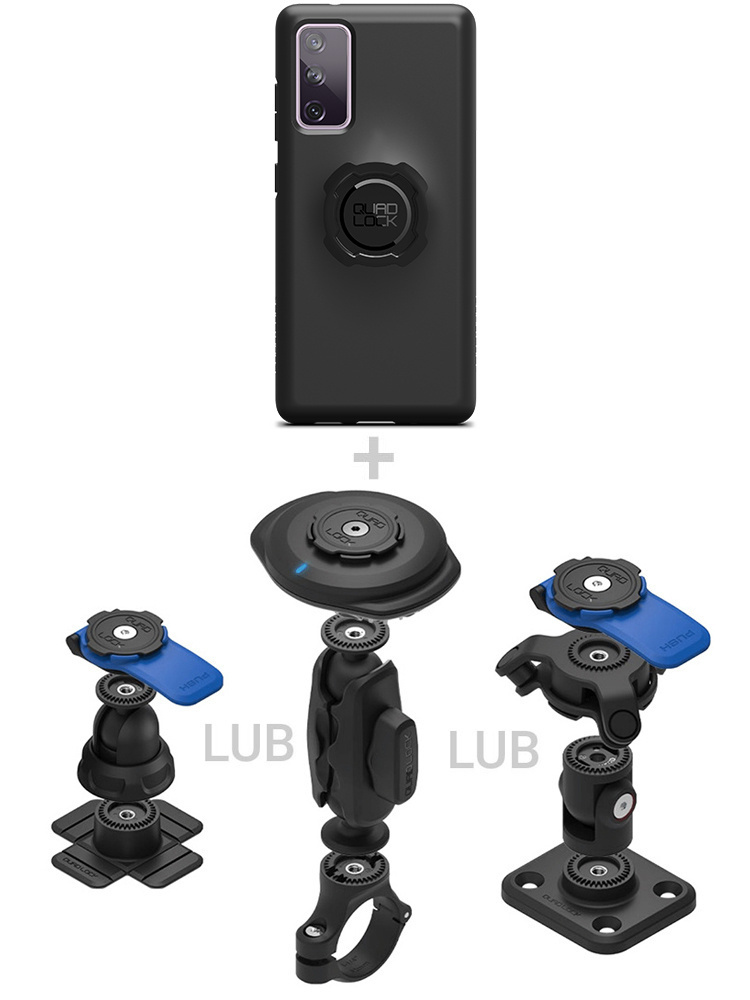 Zestaw 360 Quad Lock: etui na telefon Samsung Galaxy S20 FE + wybrane komponenty