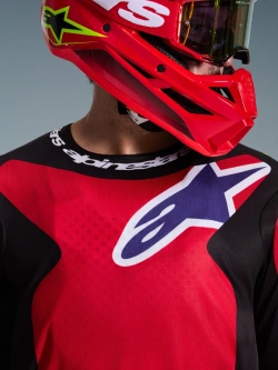 Bluza cross Alpinestars MX Fluid Grid czarno-czerwono-fioletowa