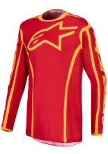 Bluza cross dziecięca Alpinestars MX Fluid Apex V2 czerwono-złota