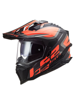 Kask integralny LS2 MX701 Explorer HPFC Alter czarno-pomarańczowy