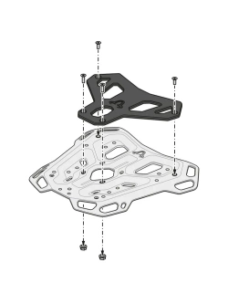 Stelaż centralny Adventure-Rack SW-Motech CF Moto 450MT (23-)/ 800 MT-X (24-)/ 1000 MT-X (25-)