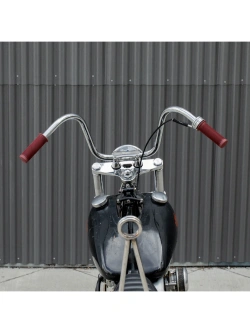 Manetki motocyklowe Biltwell Kung Fu TPV do kierownic o średnicy 25.4 [mm] czerwone